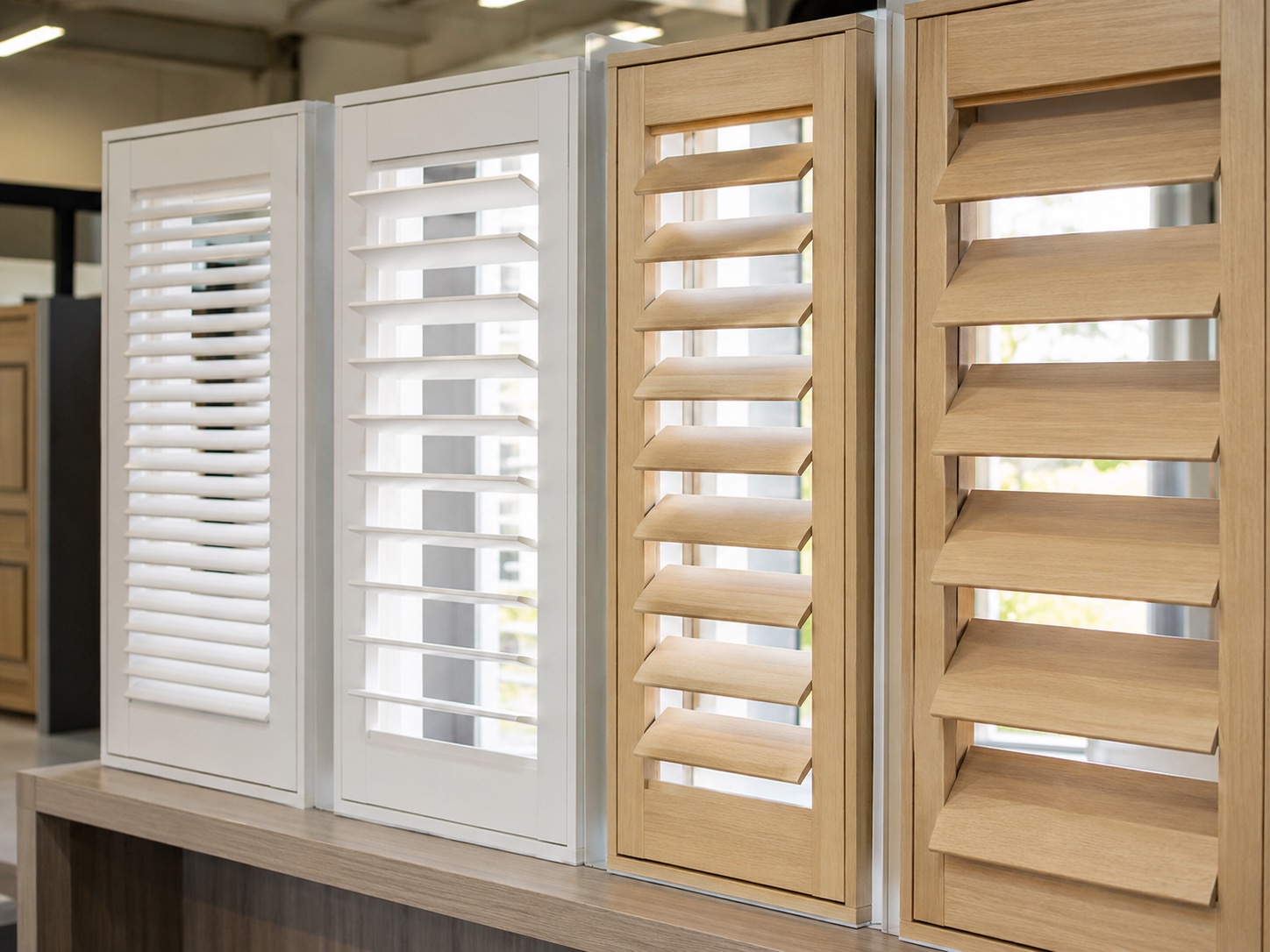 Shutter panels with visible and hidden tilt rod configuration options